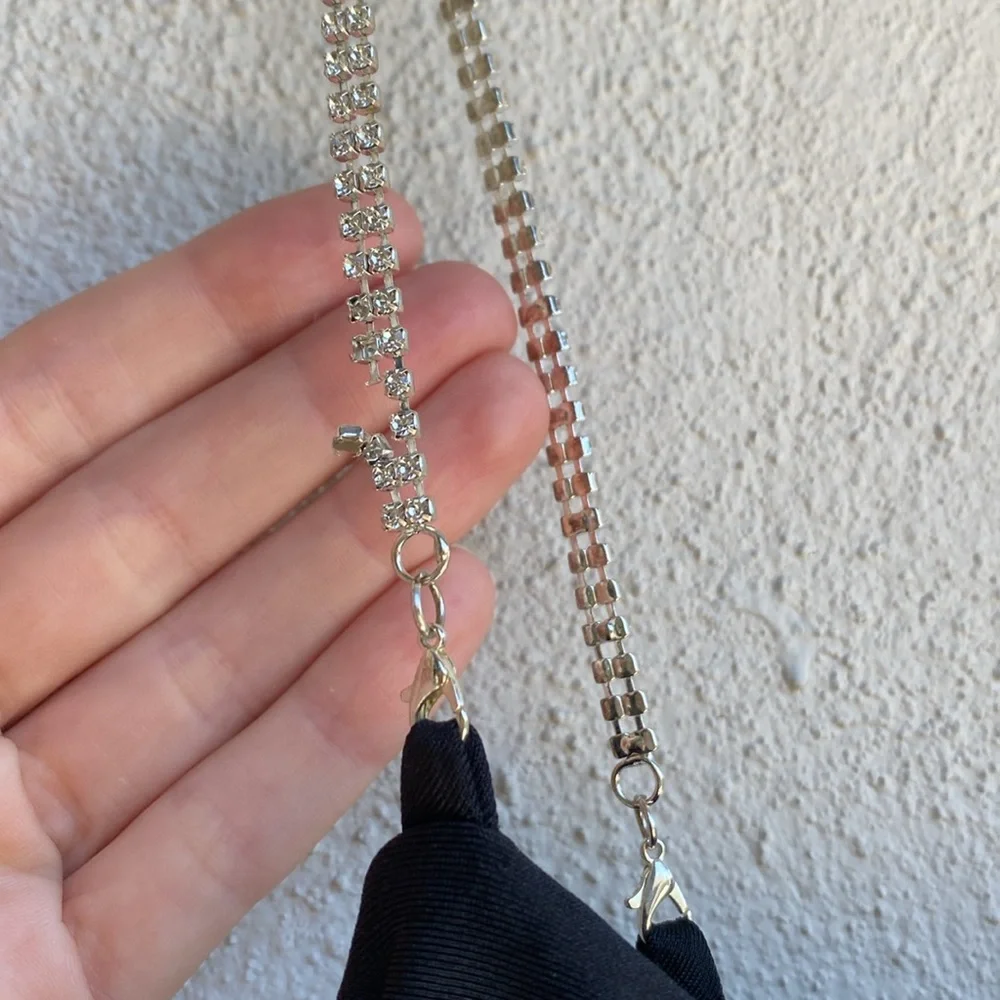 Windsor NWT Bling Fling Satin Rhinestone Skater Dress M - Picture 8 of 12